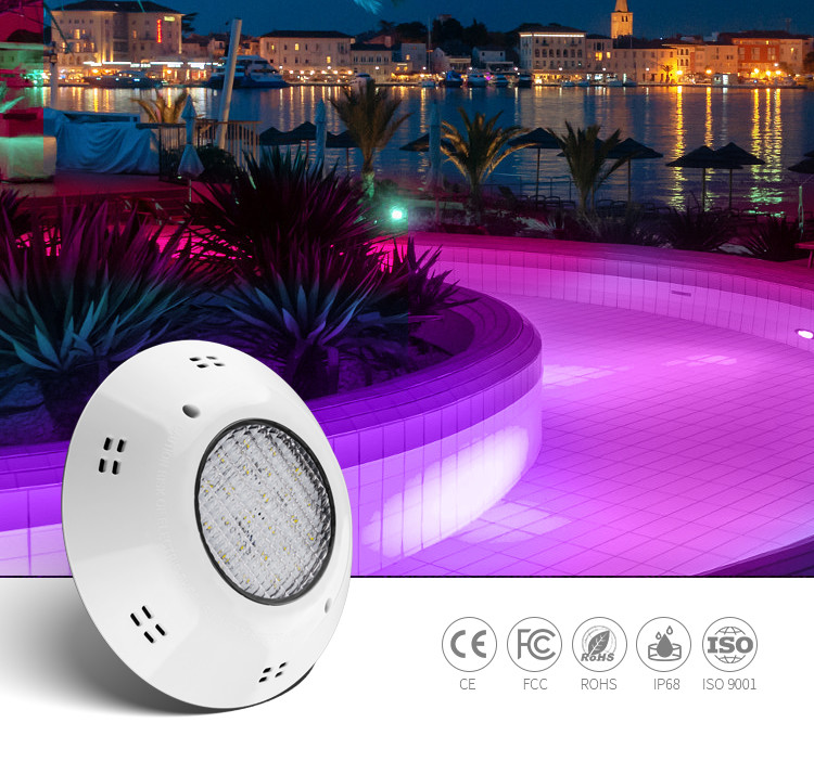 250LM RGB Synchronous Fiberglass Pool Lights SMD5050 Color Changing