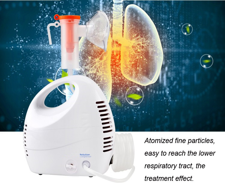 High Flow Piston Portable Compressor Nebulizer Machine For Hospital