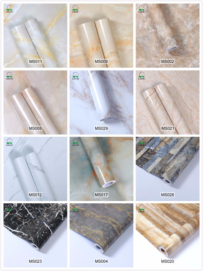 Papel De Parede Marble Mural for Living Room 61cm Width PVC Vinyl Contact Paper Printed Wall Paper
