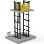 2 - 5 Tons Double Guide Rail Cargo Lifting Platform Industrial Freight Elevator