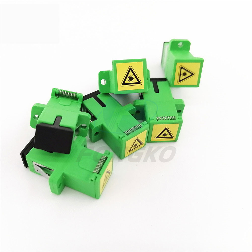 Manufacturer Optical fiber hybrid adapter Auto Shutter SC APC simplex flange fiber optical adapters