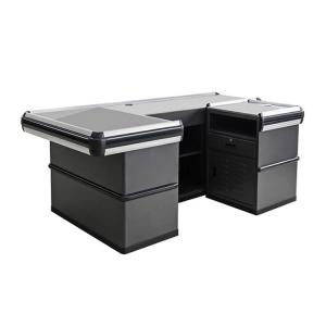 China Supermarket Check Out Counter Cold Rolled Steel Material Shop Cash Counter factory