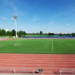 Eco Friendly Synthetic Sports Flooring All-Weather Usage Red Playground