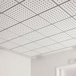 600x600mm Acoustic Mineral Fiber Ceiling Board Tiles with Hole Surface
