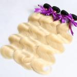 New arrival high quality 8A brazilian body wave human hair ombre black root to