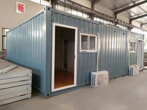 China 3X20FT Flat Pack Container House With Fiber Glass Wool Insulation Welding factory
