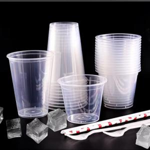 China Transparent PP Injection Plastic Drinking Cups Clear and Durable factory