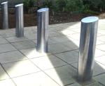 304 316 Stainless Steel Bollards for Pedestrian Safety 2 pc Stripe Light