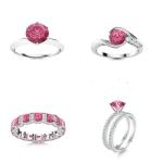 Pink Synthetic Sapphire Al2O3 Raw Materials Jewelry Industry High Hardness Mohs