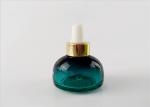 30ml Luxury Turquoise Dome Glass Dropper Bottle For Cosmetic Packing