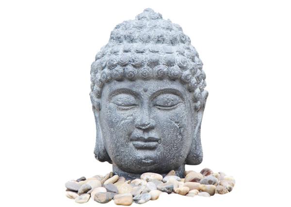 Nature Color Stone Buddha Water Feature Fountain For Home Decoration OEM