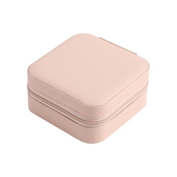 High End Portable Pink Jewelry Set Box Earrings Rings Necklaces Bracelets