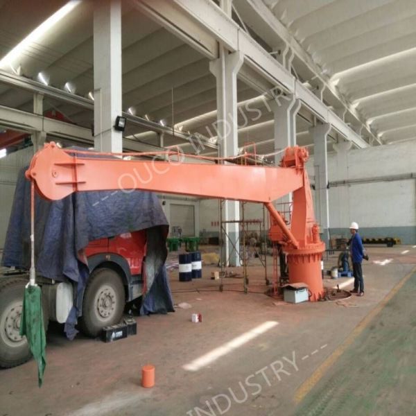 China Steel Material 9m 3t Marine Jib Crane Stiff Boom factory