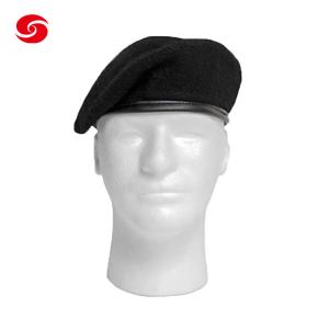 China Wholesale 100 % Wool Men Custom Army Military Winter Beret factory
