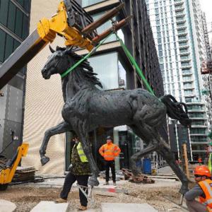 China Giant Bronze Decorative Outdoor Metal Horse Sculpture TUV Standard factory