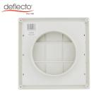 HVAC Plastic Air Vents Hood 6 Inch 150mm Louvered Air Outlet Gravity
