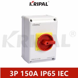 China 3P 150A IP65 230V Locking Changeover Isolator Switch waterproof factory