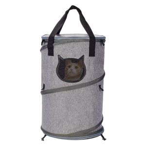 Foldable Cat Tunnel Carrier 3 In 1 Pet Carrier Handbags Round