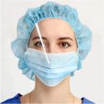 Personal Care Non Woven Face Mask , Anti Dust Disposable Blue Mask 17.5*9.5cm
