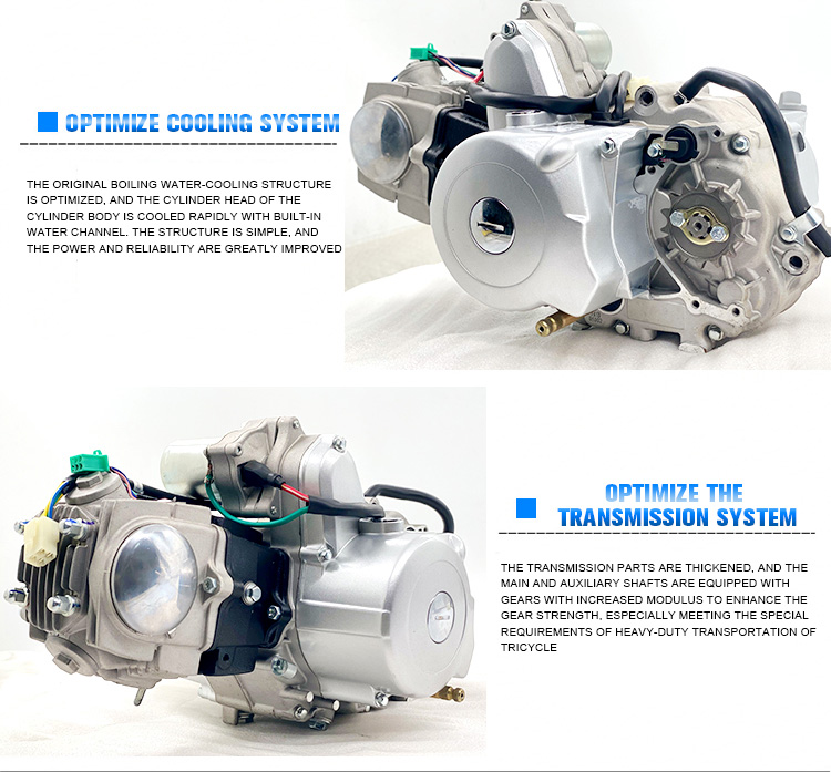 DAYANG 125cc Motorcycle Engine with Air-Cooled Cylinder and Electric Start Method
