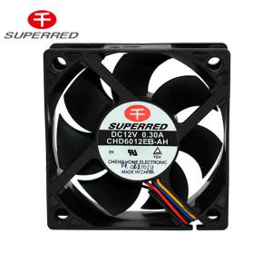 China AWG26 Lead Wire Dc Cooling Fan With Ball Bearing factory
