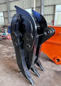 China Manual Log Mechanical Excavator Grab For Kubota Hitachi Komatsu factory