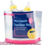 MICROWAVE STERILIZER BAG Recyclable Travel Baby Bottle Cleaner Microwave