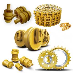 China Alloy Steel Meterial Track Roller Front Idler For Excavator Construction Work factory