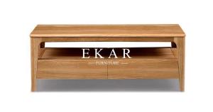 China European Style Wooden Coffee Table Square With Drawers Living Room Furniture factory