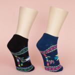 Sweat - Absorbent Spandex Sports Ankle Socks For Adults Color Stripes