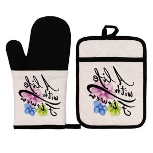 Photo Printing Sublimation Oven Mitt And Sublimation Placemats Blanks Custom