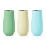 18/8 Double Wall Stainless Steel Insulated Tumbler 6oz Champagne Flutes