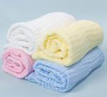 Fastness Dyeing Blue Natural Gauze Fabric Chick Autumn Combed Cotton