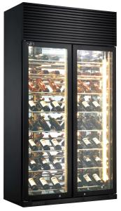 China Horizontal Wine Bottle Cooler Compressor Cooler Fan Cooling System Wine Refrigerator factory