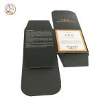 Black Craft Paper Gift Box , Decorative Gift Boxes For Candle Packaging