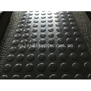 Low high round / coin / button rubber mat black non - slip rubber mattress