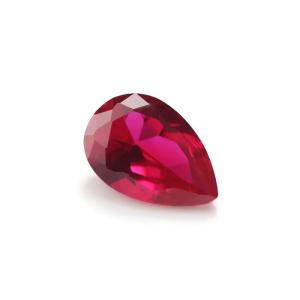 China Vintage Style Ruby Moissanite Synthetic Corundum Pear Shape 2x3mm To 10x14mm Loose Gemstone For Jewelry Making factory