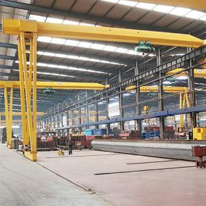 China BMH Model Semi Single Girder Gantry Crane 17 Ton Box Type Easy Installation factory