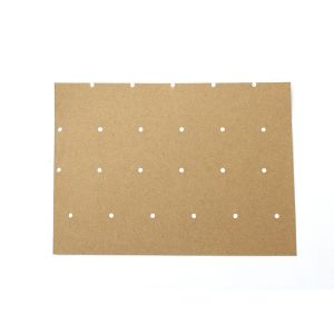 China Customized Perforated Kraft Paper Square Round Rectangle Shape on sale