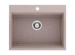 26 Inch Black Single Bowl Drop-in Granite Kitchen Sink/Quartz Sink