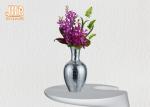Fiberglass Table Vase Silver Mosaic Glass Vases For Artificial Flowers Home