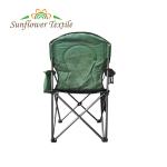 Luxury Support Folding Camping Fishing Lawn Chair Hard Arm High Back With Cooler