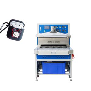 Blue Gray Smart Oven Machinery Automatic PVC Keychain Making Machine