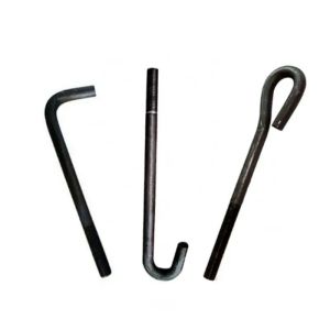 China Grade 8.8 Foundation Anchor Bolts With Nuts L / J Type Bent Bolts M10 Hot Dip Galvanized on sale