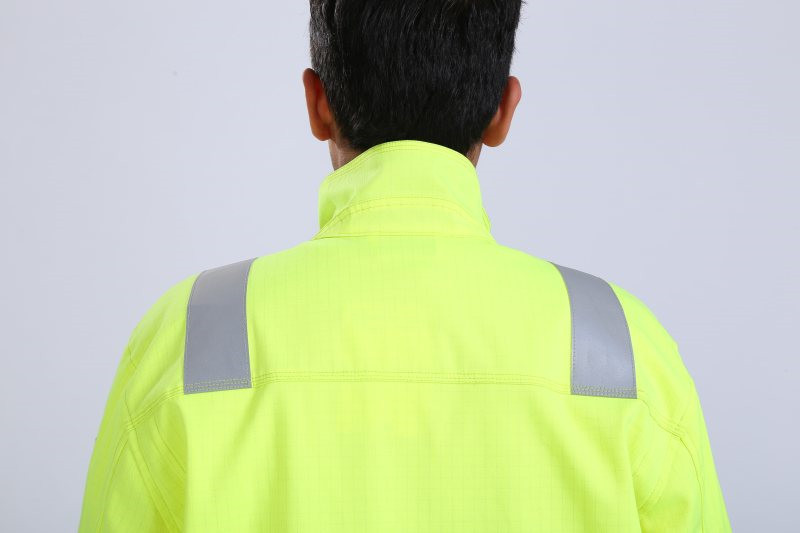 50mm Fr Tape Multi Norm Workwear 290gsm Yellow Hi Vis Jacket