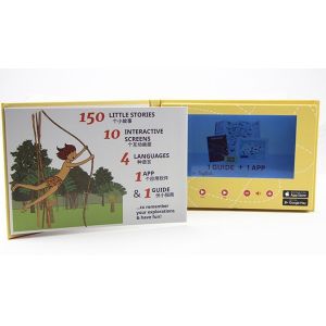 2.8 inch , 3.5 inch TFT LCD screen video booklet with Hard cover board