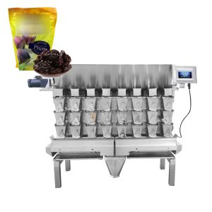 Pillow 4 Sides Sealing Multihead Weigher Packing Machine For Preserved Fruit