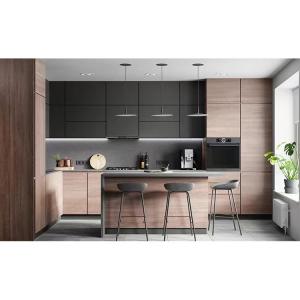 China Integral Modern Solid Wood Cabinet Hotel Kitchen Cabinet factory