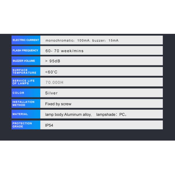 DC 24V Input LED Tower Lamp Foldable Machine Stack Light With Built In Buzzer 80lm/W Efficiency