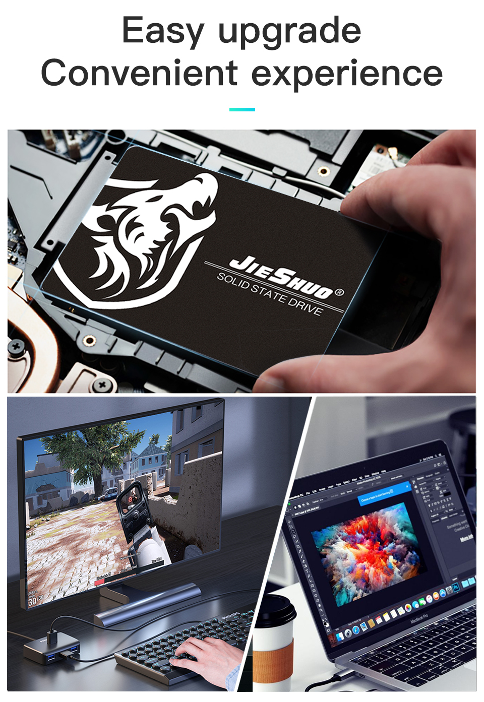 SATA3 1tb SSD Internal Hard Drive excellent read write performance SSD Hard Disk